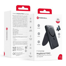 Nešiojamoji baterija, suderinama su „MagSafe Forcell F-Energy MagStand F10K2 QC3.0 PD 5A 20W 10000 mAh“, juoda Nešiojamoji baterija, suderinama su „MagSafe Forcell F-Energy MagStand F10K2 QC3.0 PD 5A 20W 10000 mAh“, juoda