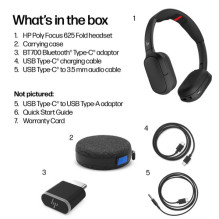 Ausinės HP Poly Focus 625 Stereo Bluetooth Ausinės HP Poly Focus 625 Stereo Bluetooth