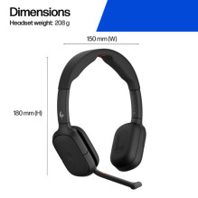 Ausinės HP Poly Focus 625 Stereo Bluetooth Ausinės HP Poly Focus 625 Stereo Bluetooth