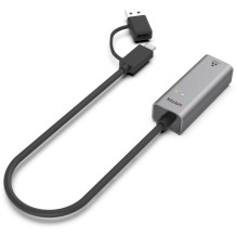 Adapter USB-A / C 3.1 GEN1 RJ45 2.5 Gbps U1313C Adapter USB-A / C 3.1 GEN1 RJ45 2.5 Gbps U1313C