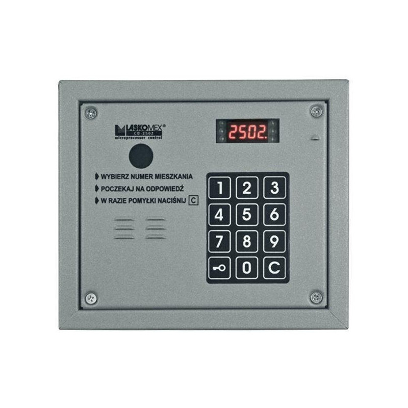 Laskomex CP-2503R sidabrinis garso skydelis su RFID raktų skaitytuvu