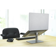 Universal Kensington laptop stand on the table, silver Universal Kensington laptop stand on the table, silver