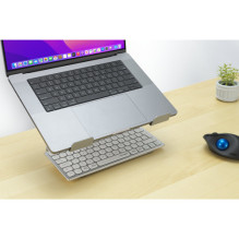 Universal Kensington laptop stand on the table, silver Universal Kensington laptop stand on the table, silver