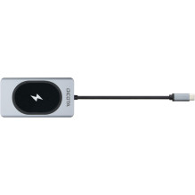 Dicota USB-C 10-in-1 Įkrovimo šakutė 4K PD 100W sidabrinė