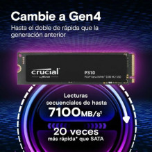 SSD drive Crucial P310 1TB M.2 2280 PCI-E x4 Gen4 NVMe (CT1000P310SSD8) SSD drive Crucial P310 1TB M.2 2280 PCI-E x4 Gen4 NVMe (CT1000P310SSD8)