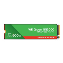 SSD diskas SanDisk Green SN3000 500GB M.2 2280 PCI-E x4 Gen4 NVMe (WDS500G4G0E)