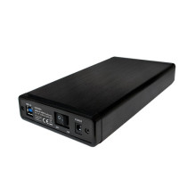 Išorinis HDD korpusas, 3,5 colio, SATA, USB3.0, juodas aliuminis Išorinis HDD korpusas, 3,5 colio, SATA, USB3.0, juodas aliuminis