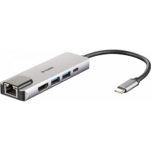 Stotis / replikatorius D-Link 5w1 USB-C (DUB-M520)