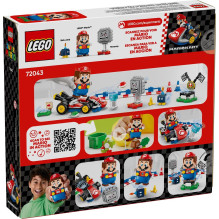 Klocki Super Mario 72043 Mario Kart – Interaktywna figurka LEGO Mario i Standard Kart