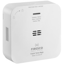 Anglies monoksido detektorius Firesco FCO-850 WF su WiFi Tuya programa