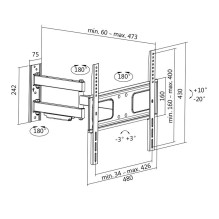 TV wall mount VESA 32-55' max. 50kg TV wall mount VESA 32-55' max. 50kg