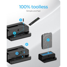 Docking and cloning station 2.5 and 3.5 M.2 NVMe IB-2914MSCL-C31