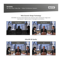 DIGITUS Videokonferenz-System 4K Mini-viskas viename vaizdo juosta DIGITUS Videokonferenz-System 4K Mini-viskas viename vaizdo juosta