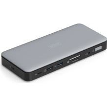 USB-C prijungimo stotelė, 11 prievadų, maks. 4K / 60Hz z HDR, HDMI, DP, maks. 3 monitoriai (MST), USB-C 3.2 Gen2, gigabi USB-C prijungimo stotelė, 11 prievadų, maks. 4K / 60Hz z HDR, HDMI, DP, maks. 3 monitoriai (MST), USB-C 3.2 Gen2, gigabi