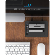 IB-1233CL-CR 2x 2.5 / 3.5 SSD / HDD, card reader