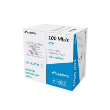Kabel LAN FTP 100Mb / s 305m drut cca szary Kabel LAN FTP 100Mb / s 305m drut cca szary