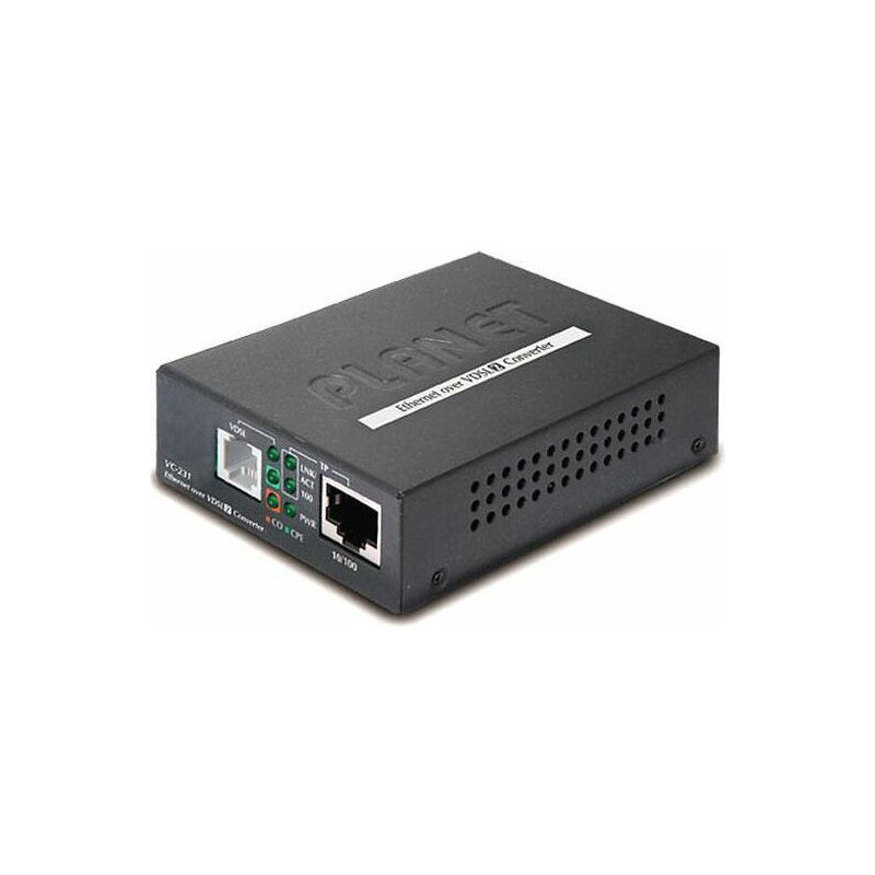 Optinio pluošto keitiklis Planet VDSL2 1xRJ-11, 1xRJ-45, 30A (VC-231)