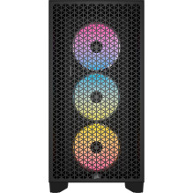 Corsair 3000D „Airflow RGB“, kompiuterio korpusas, „Midi-Tower“, ATX, Tempered Glass - juodas Corsair 3000D „Airflow RGB“, kompiuterio korpusas, „Midi-Tower“, ATX, Tempered Glass - juodas