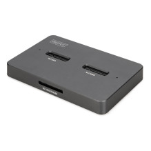 Docking Station USB-C 3.2 Gen2 for SSD M.2 Duo NVMe and SATA (max. 2x 4 TB) with SD-Express 7.1 reader (max. 2 TB), blac Docking Station USB-C 3.2 Gen2 for SSD M.2 Duo NVMe and SATA (max. 2x 4 TB) with SD-Express 7.1 reader (max. 2 TB), blac
