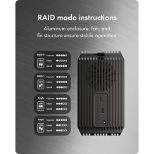 Obudowa IB-RD3720-CU3 RAID 2x2,5 / 3.5 SATA HDD Obudowa IB-RD3720-CU3 RAID 2x2,5 / 3.5 SATA HDD