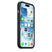 MT393ZM / A iPhone 15 FineWoven Case with MagSafe, Black MT393ZM / A iPhone 15 FineWoven Case with MagSafe, Black