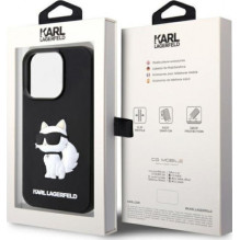 Karl Lagerfeld „Rubber Choupette 3D iPhone 14 Pro Max“ juodas Karl Lagerfeld „Rubber Choupette 3D iPhone 14 Pro Max“ juodas