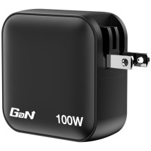 Verbatim Mini-GaN-Ladegerät 100W 4-Port, 1x USB-A, 3x USB-C (juoda, PD 3.0, QC)