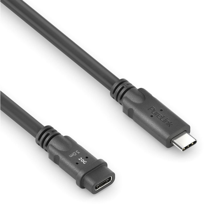 USB laidas „Vision“ USB4 Gen2 USB-C M / F pasyvus 3m prailginimo laidas