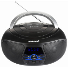 Nešiojamas CD grotuvas - PRIME3 ABB11BT, 6 W, USB, juodas Nešiojamas CD grotuvas - PRIME3 ABB11BT, 6 W, USB, juodas