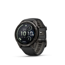 Garmin „FEnix 9 Pro“ – „inReach“, 43mm, pilkos anglies spalvos DLC titano spalvos su juodu / Pebble pilku silikoniniu di Garmin „FEnix 9 Pro“ – „inReach“, 43mm, pilkos anglies spalvos DLC titano spalvos su juodu / Pebble pilku silikoniniu di