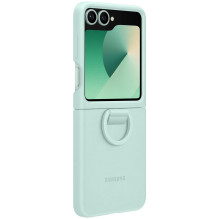 Samsung Silicone Case with Ring fr Galaxy Z Flip6. Mint