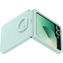 Samsung Silicone Case with Ring fr Galaxy Z Flip6. Mint