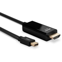LINDY Kabel Mini DisplayPort / HDMI 4K30 DP: passiv 1m mDP Stecker an HDMI Stecker LINDY Kabel Mini DisplayPort / HDMI 4K30 DP: passiv 1m mDP Stecker an HDMI Stecker