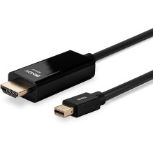 LINDY Kabel Mini DisplayPort / HDMI 4K30 DP: pasyvus 1m mDP Stecker ir HDMI Stecker LINDY Kabel Mini DisplayPort / HDMI 4K30 DP: pasyvus 1m mDP Stecker ir HDMI Stecker