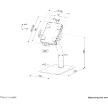 neig- und drehbare Tablet-Tischhalterung für 7.9-11'' Tablets DS15-625BL1 Neomounts Black neig- und drehbare Tablet-Tischhalterung für 7.9-11'' Tablets DS15-625BL1 Neomounts Black