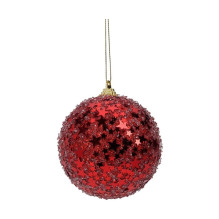 Eglutės žaisliukas Glitter, raudonas, putų polietilenas Eglutės žaisliukas Glitter, raudonas, putų polietilenas