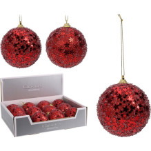 Christmas Tree toy Glitter, red, polyethylene foam Christmas Tree toy Glitter, red, polyethylene foam