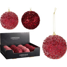 Eglutės žaisliukas Glitter, raudonas, putų polistirenas