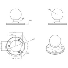 RAM Mounts RAM-202U - Kugelverbindung RAM Mounts RAM-202U - Kugelverbindung