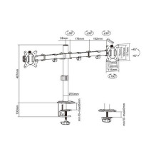 Equip 650157 monitoriaus laikiklis / stovas Equip 650157 monitoriaus laikiklis / stovas