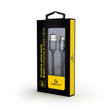 KABELIO ŽAIBAS Į USB2 2M / CC-USB2S-AMLM-2M-BG GEMBIRD KABELIO ŽAIBAS Į USB2 2M / CC-USB2S-AMLM-2M-BG GEMBIRD