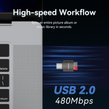 ATMINTIES SKAITYTUVAS USB-C / MICROSD CLMH0 VENTION