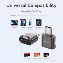 ATMINTIES SKAITYTUVAS USB-C / MICROSD CLMH0 VENTION