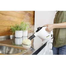 Kärcher SC 1 EasyFix nešiojamas garinis valytuvas, 1200 W, juoda, balta