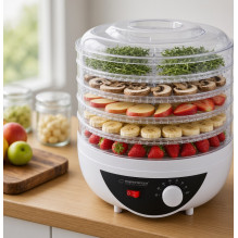 Esperanza EKD002 maisto džiovyklė juoda, permatoma, balta 250 W Esperanza EKD002 maisto džiovyklė juoda, permatoma, balta 250 W