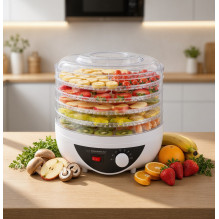 Esperanza EKD002 maisto džiovyklė juoda, permatoma, balta 250 W Esperanza EKD002 maisto džiovyklė juoda, permatoma, balta 250 W