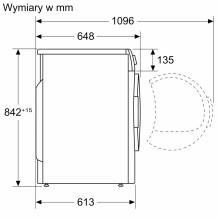BOSCH WTH86277PL drabužių džiovyklė su šilumos siurbliu, 8 kg, balta BOSCH WTH86277PL drabužių džiovyklė su šilumos siurbliu, 8 kg, balta
