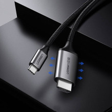 UGREEN USB-C to HDMI Cable, 4K, UHD, 1.5 m, Black