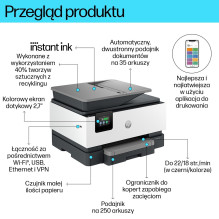 HP OfficeJet Pro 9120e daugiafunkcis spausdintuvas Terminis rašalinis spausdintuvas A4 4800 x 1200 DPI 22 ppm „Wi-Fi“