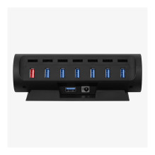 Streamplify HUB CTRL 7, 7x A tipo USB 3.0, RGB, 12V, EU-Netzkabel – schwarz